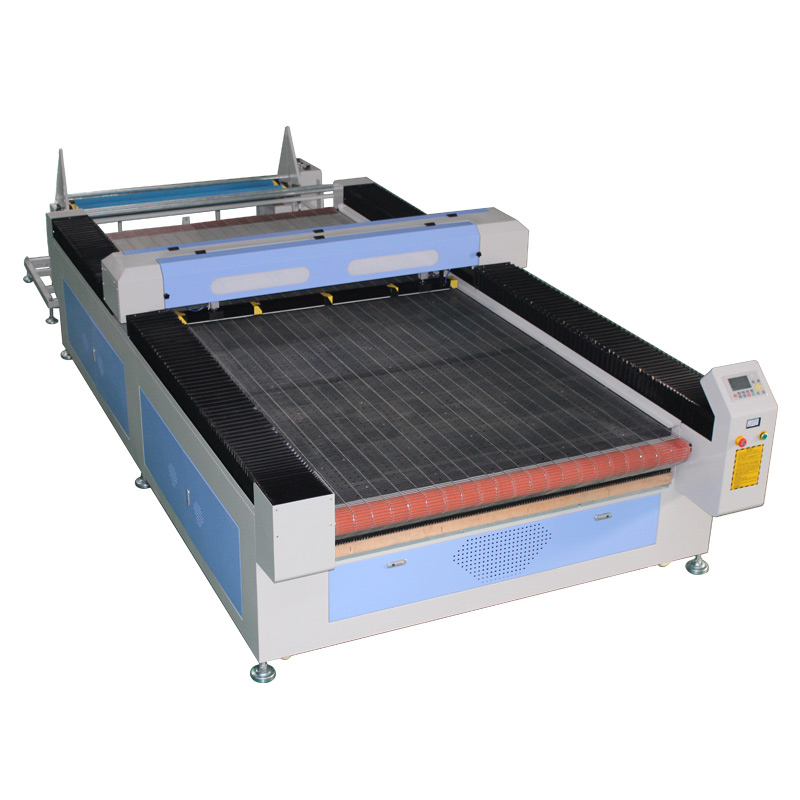 Automatic Feeding Textile Fabric Leather CO2 Laser Cutting Machine with Deviation Correcting