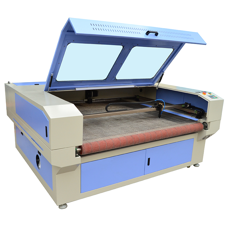 Automatic Feeding Textile Fabric Leather CO2 Laser Cutting Machine with multi-heads