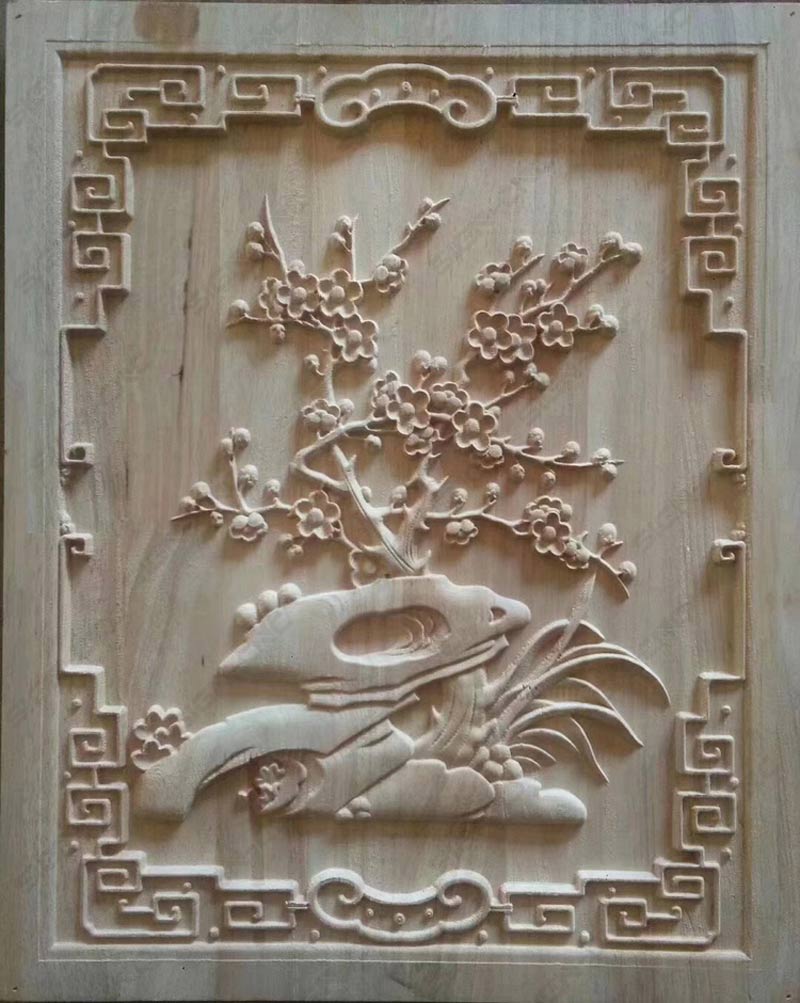 3D wood carving sample