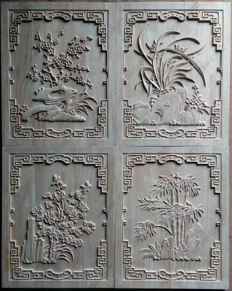 CNC router Wood relief sample