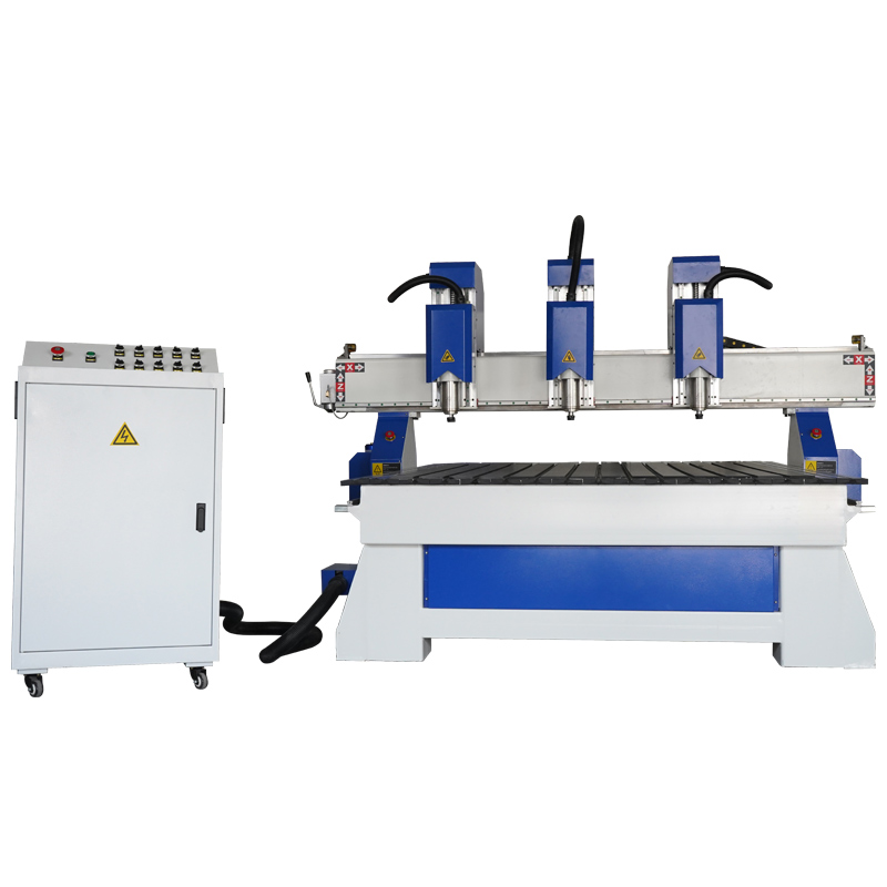 Three Heads CNC Router Woodworking Machine