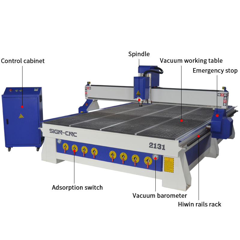 China 2131 Wood CNC Router Machine