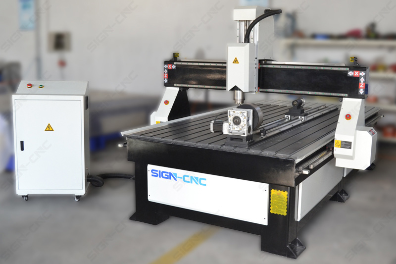 ACE 1325 4 axis CNC wood router machine for round materials