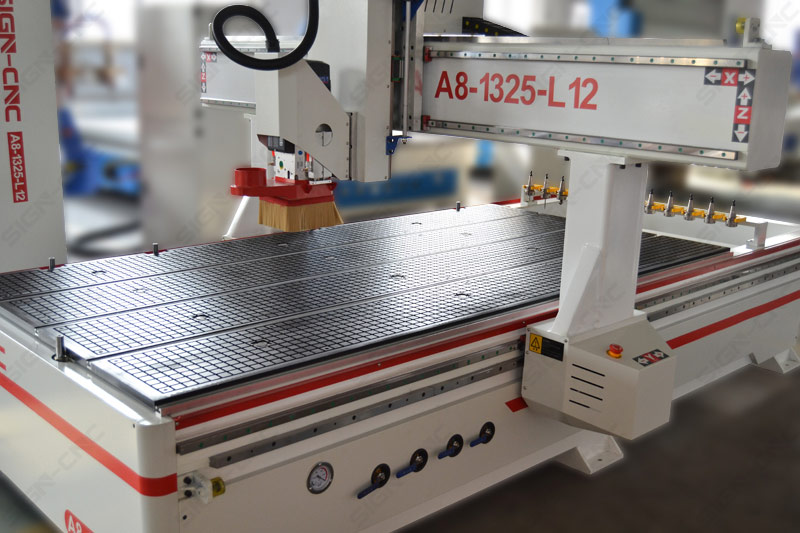 A8-1325-L12 ATC CNC Router Machine 4Axis Swing head for 3D Model