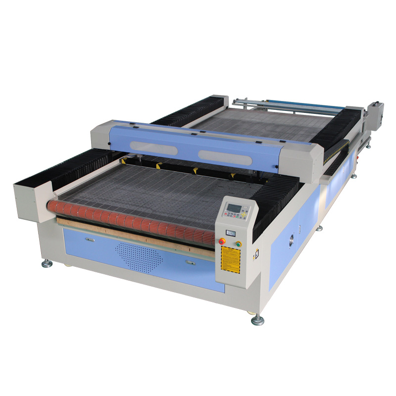 Automatic Feeding Textile Fabric Leather CO2 Laser Cutting Machine with Deviation Correcting