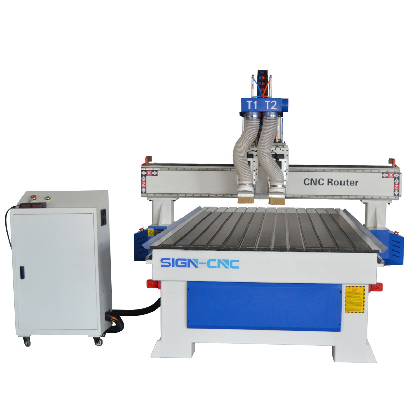 ATC CNC router pneumatic multi heads/ spindles