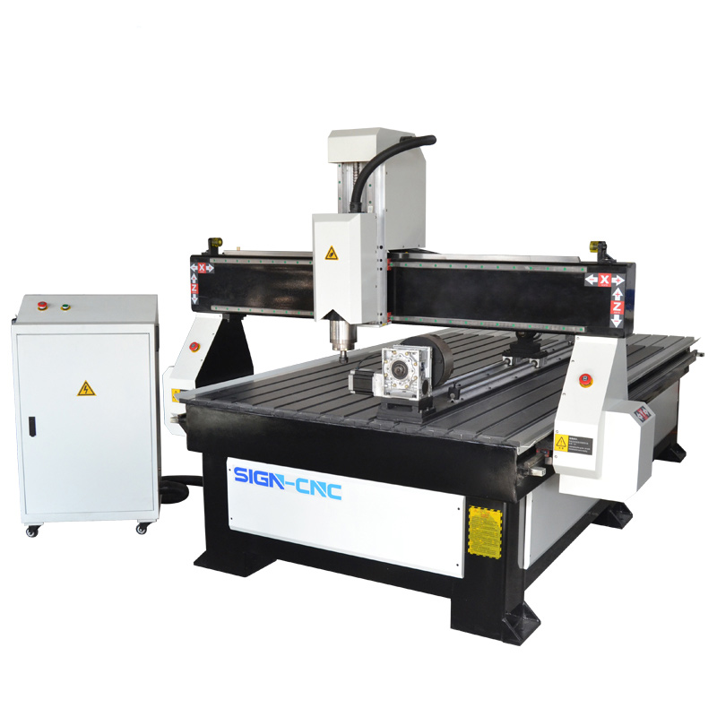 ACE 1325 4 axis CNC wood router machine for round materials 