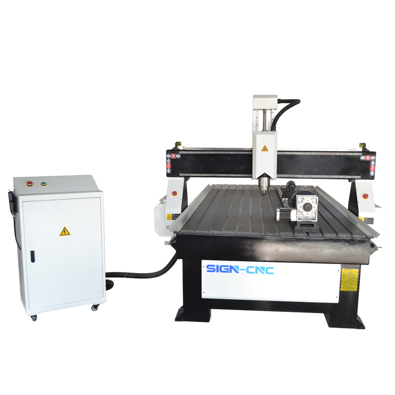 ACE 1325 4 axis CNC wood router machine for round materials 