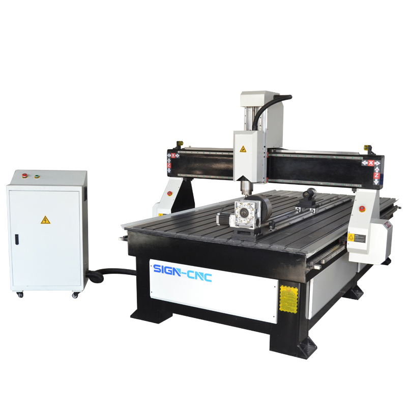 ACE 1325 4 axis CNC wood router machine for round materials 