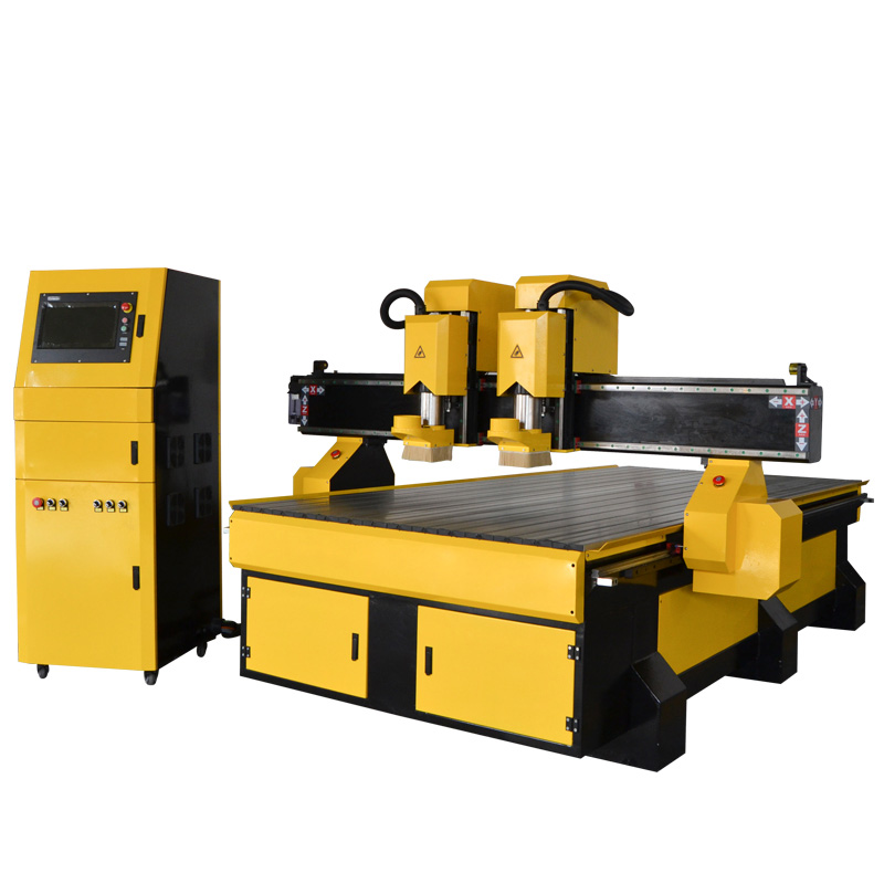 Independent double heads CNC router 