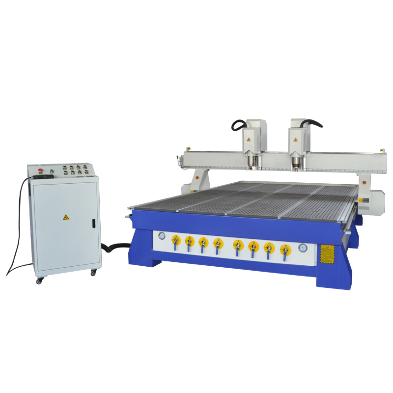 Double head CNC router machine 1325 with stronger machine bed