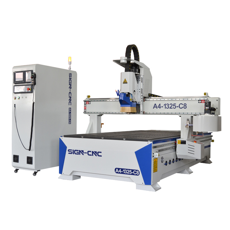 ACE-1325 Disc ATC cnc router Machine with pressure wheel