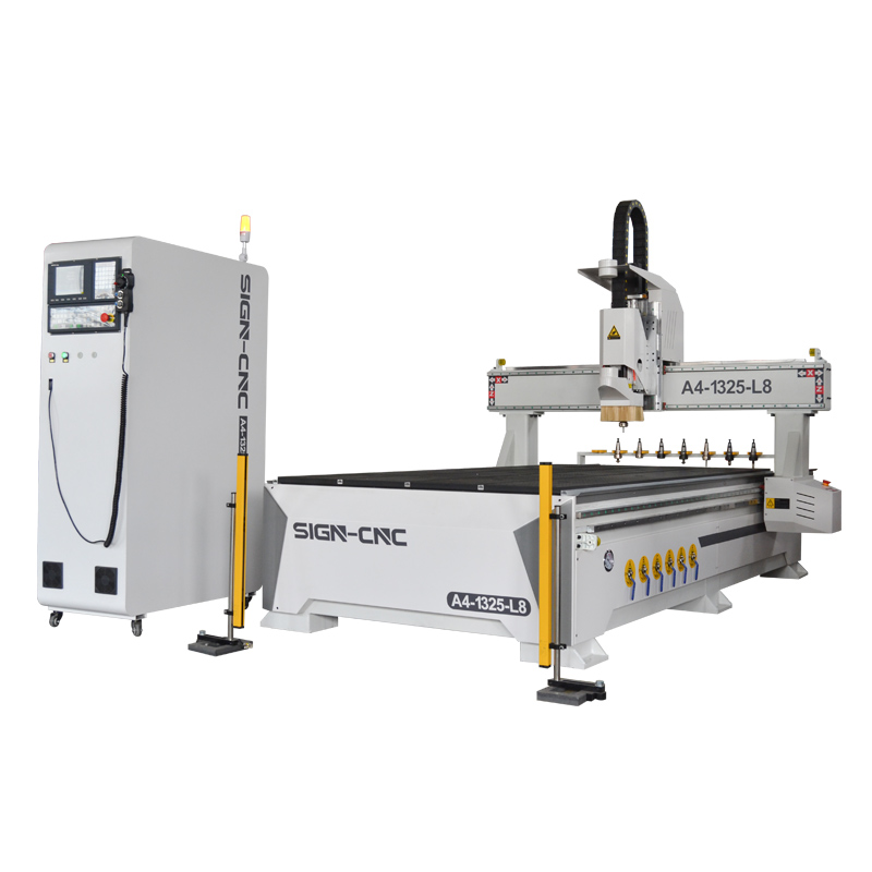 A4-1325-L8 ATC Wood cnc router machine for wood industries